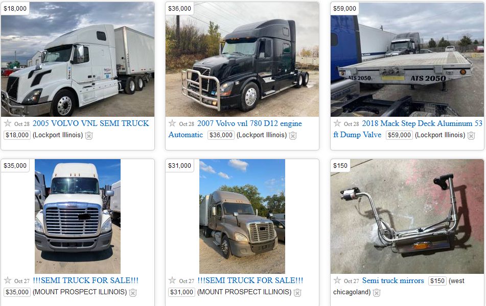 Craigslist Used Semi Trucks for Sale By Owner