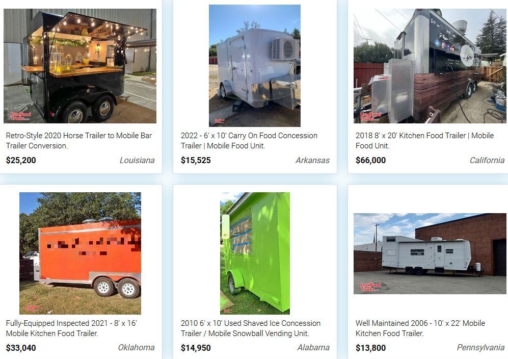 Used Food Trailers for Sale By Owner