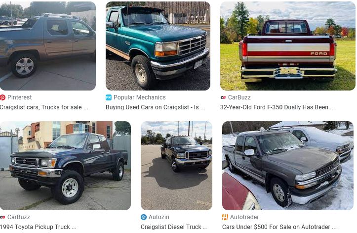 Used Trucks for Sale By Owner On Craigslist