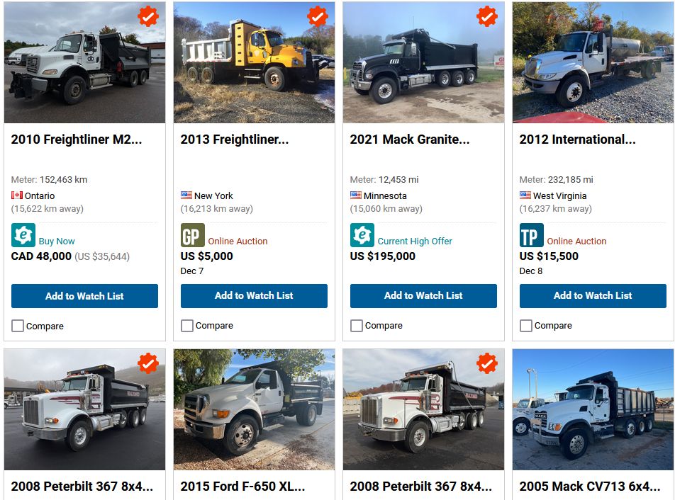 Used Dump Trucks for Sale By Owner