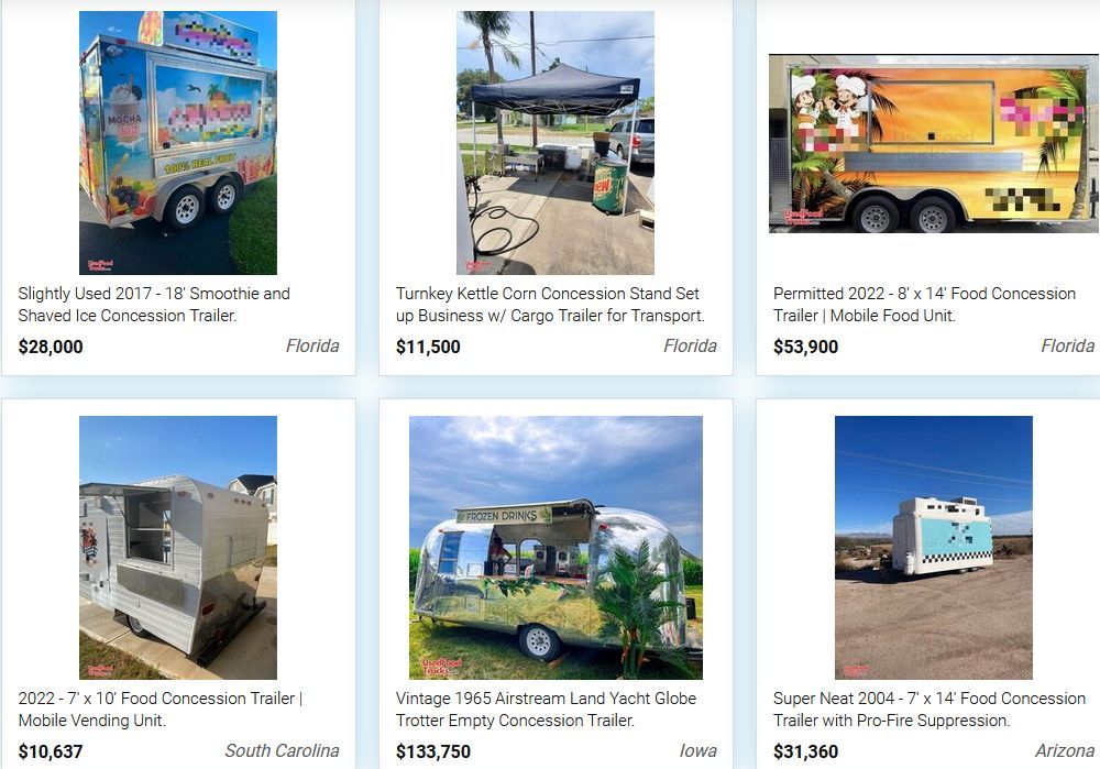 Used Food Trailers for Sale By Owner