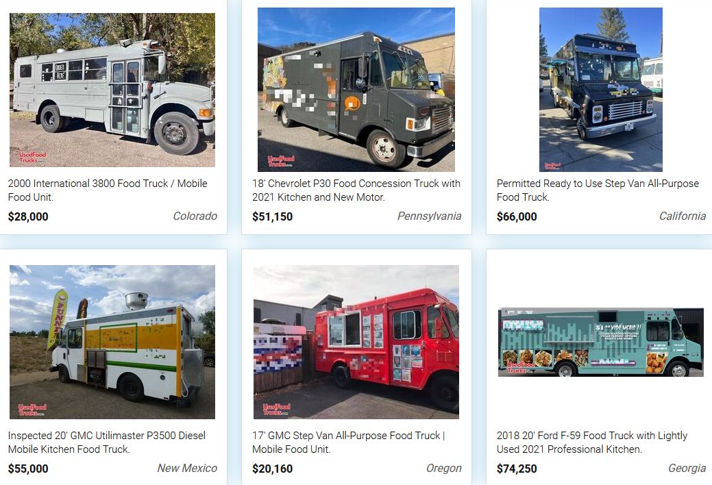 Used Food Trucks for Sale Under $5000 Near Me