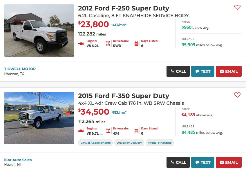 Used Utility Trucks for Sale Near Me