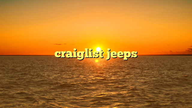 craiglist jeeps