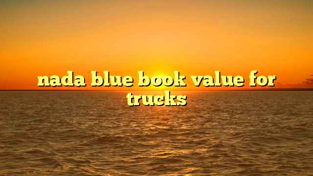 nada trucks blue book
