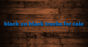 black on black trucks for sale