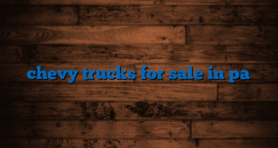 chevy trucks for sale in pa