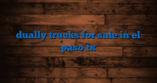 dually trucks for sale in el paso tx