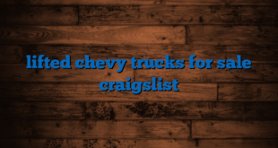 lifted chevy trucks for sale craigslist