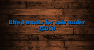 lifted trucks for sale under 25000