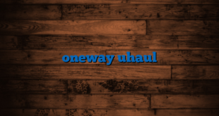 oneway uhaul