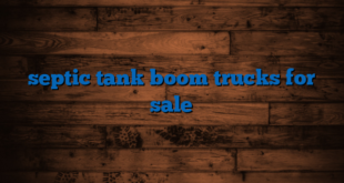 septic tank boom trucks for sale