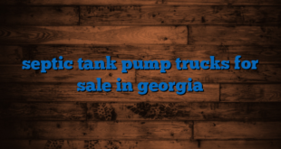 septic tank pump trucks for sale in georgia