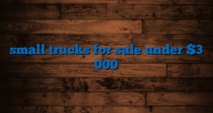 small trucks for sale under $3 000