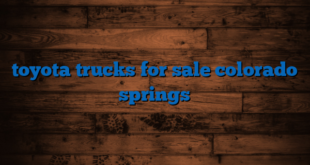 toyota trucks for sale colorado springs
