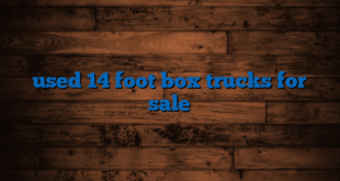 used 14 foot box trucks for sale