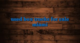 used box trucks for sale miami