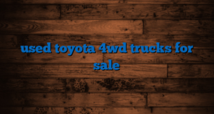 used toyota 4wd trucks for sale