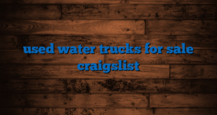 used water trucks for sale craigslist