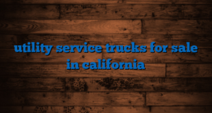 utility service trucks for sale in california